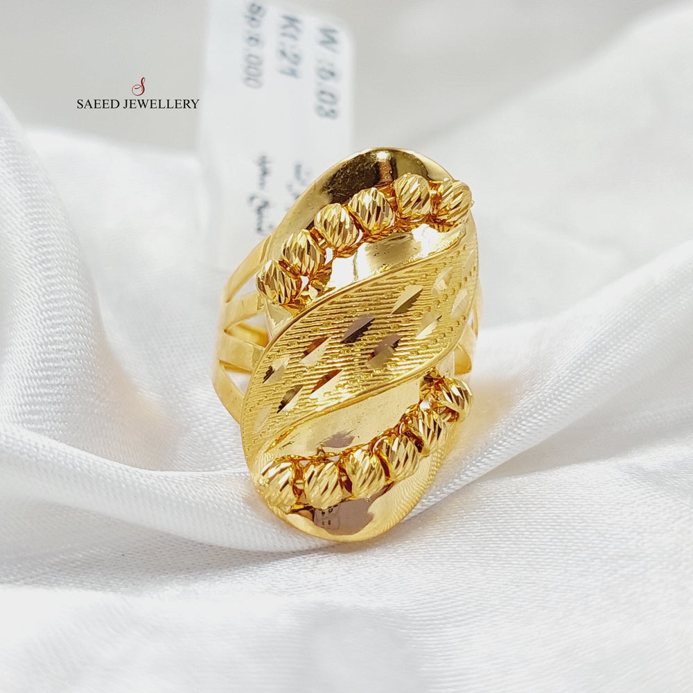 Balls Ring  Made Of 21K Yellow Gold by Saeed Jewelry-29065