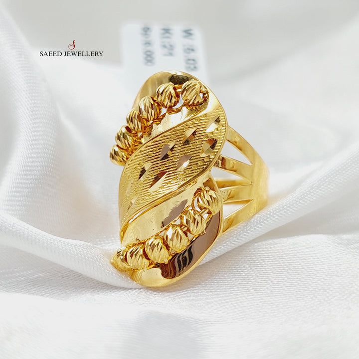 Balls Ring  Made Of 21K Yellow Gold by Saeed Jewelry-29065