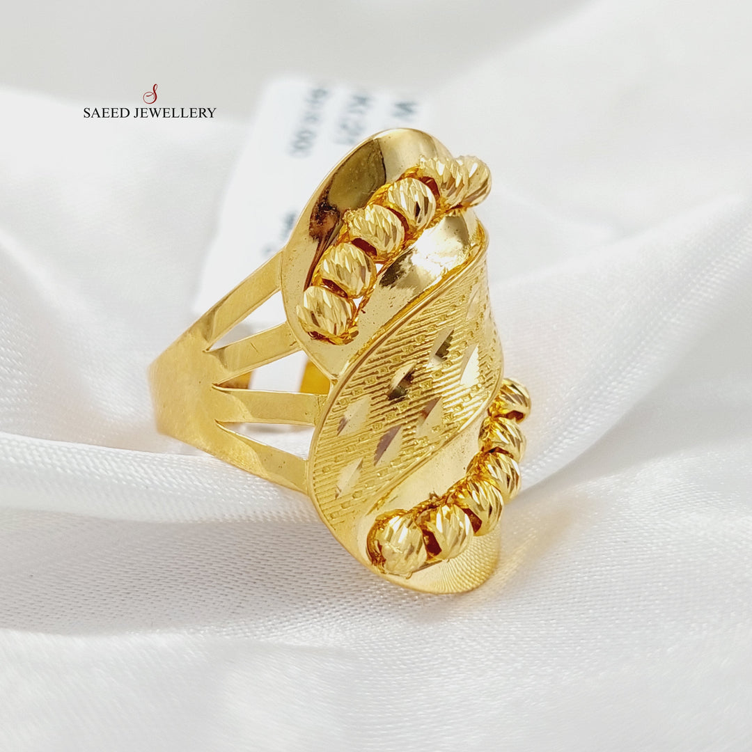 Balls Ring  Made Of 21K Yellow Gold by Saeed Jewelry-29065
