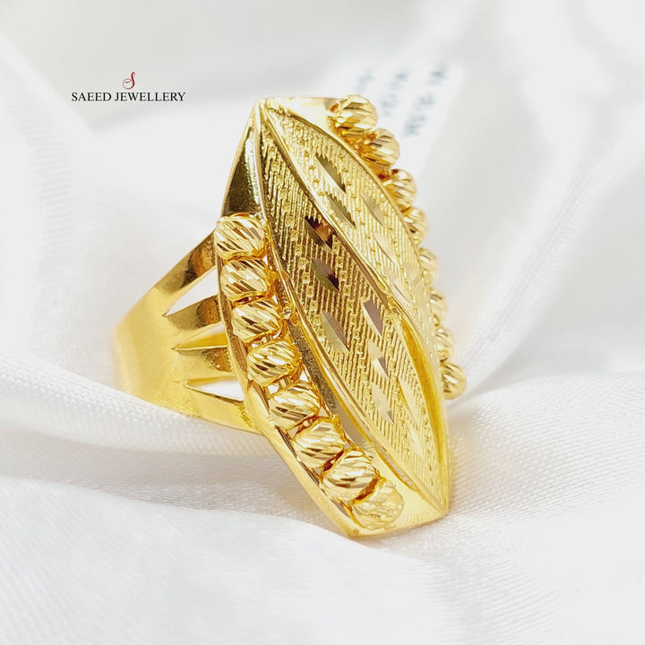 Balls Ring  Made Of 21K Yellow Gold by Saeed Jewelry-29066