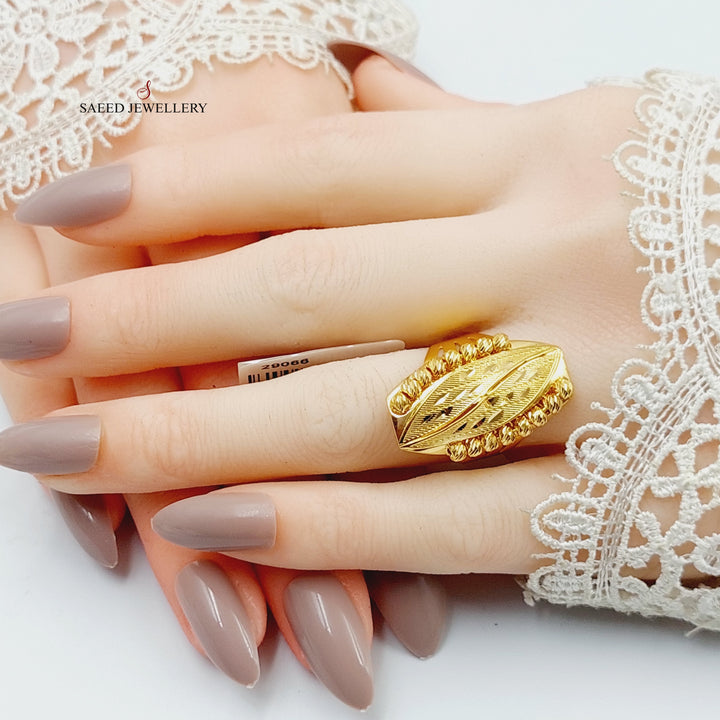 Balls Ring  Made Of 21K Yellow Gold by Saeed Jewelry-29066