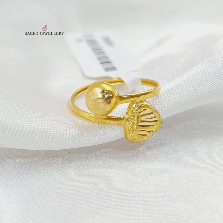 Balls Ring  Made Of 21K Yellow Gold by Saeed Jewelry-29069