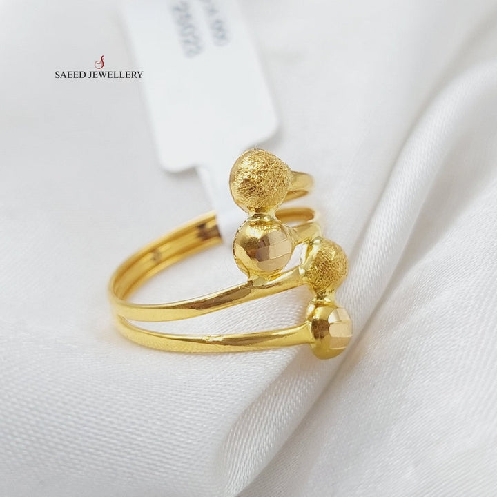 Balls Ring  Made Of 21K Yellow Gold by Saeed Jewelry-29130