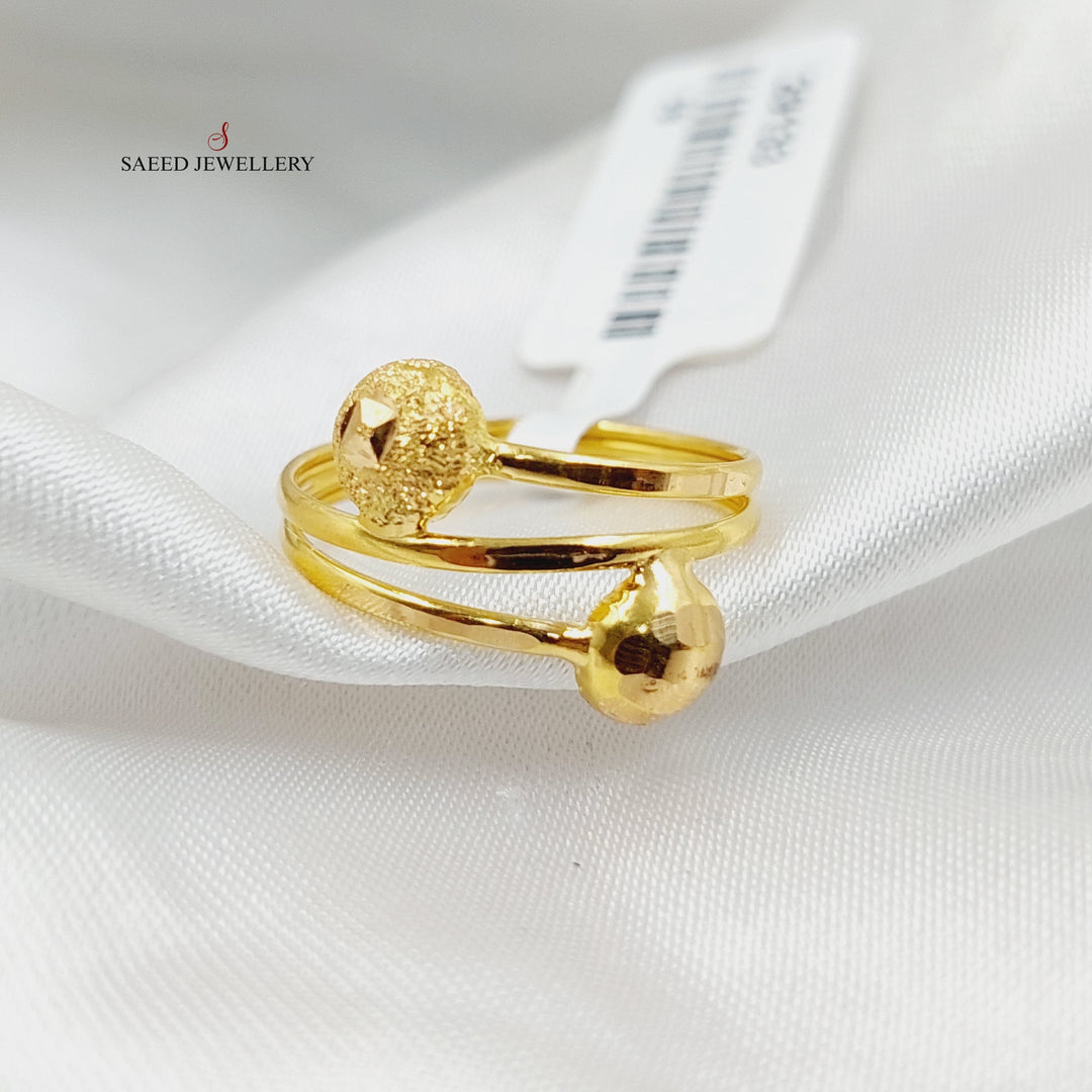 Balls Ring  Made Of 21K Yellow Gold by Saeed Jewelry-29133