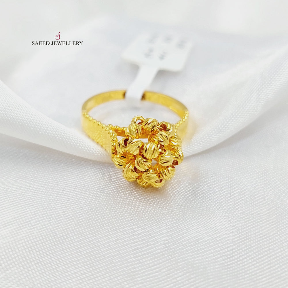 Balls Ring  Made Of 21K Yellow Gold by Saeed Jewelry-30136