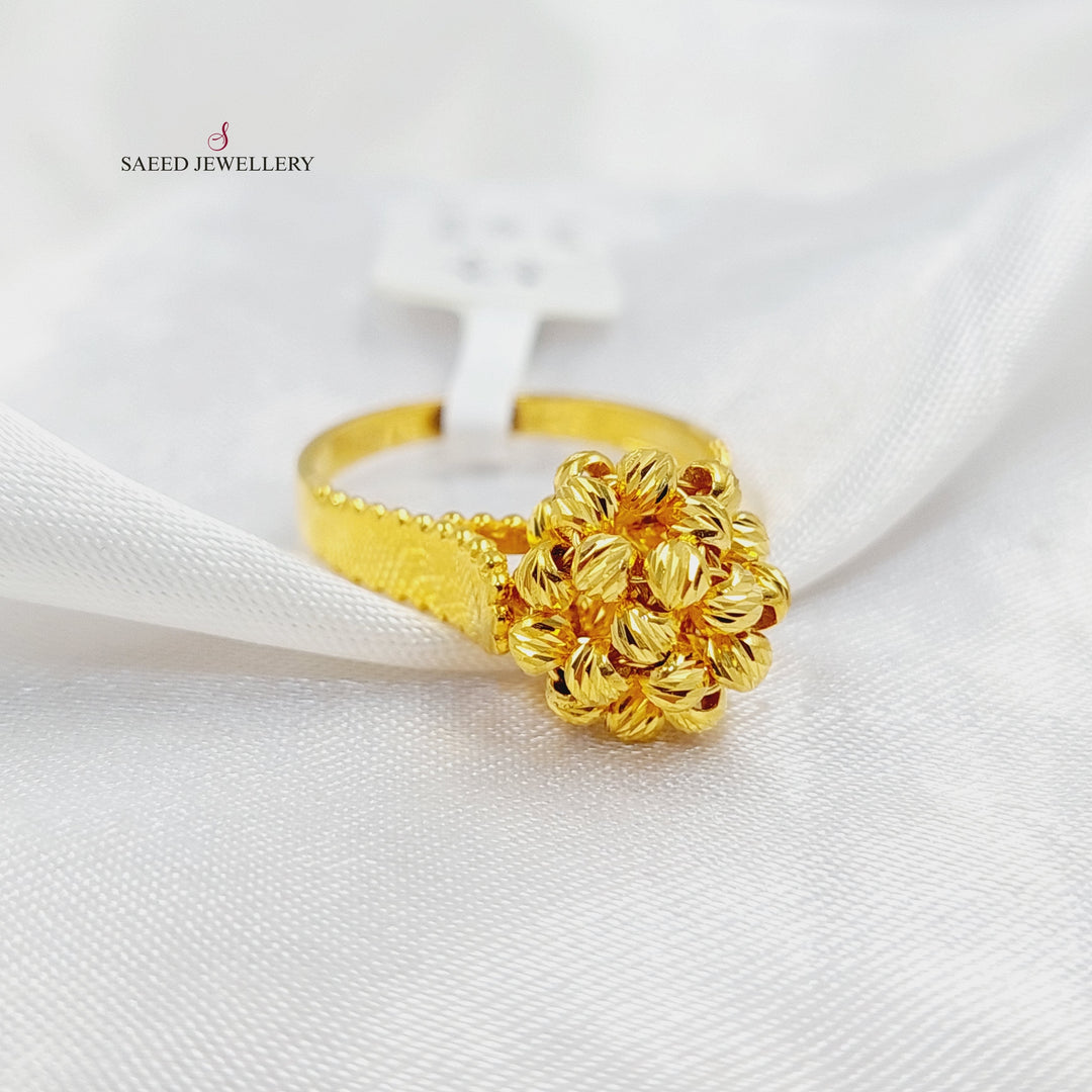 Balls Ring  Made Of 21K Yellow Gold by Saeed Jewelry-30136