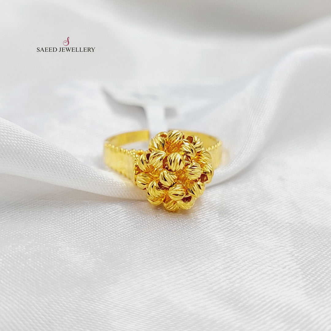 Balls Ring  Made Of 21K Yellow Gold by Saeed Jewelry-30136