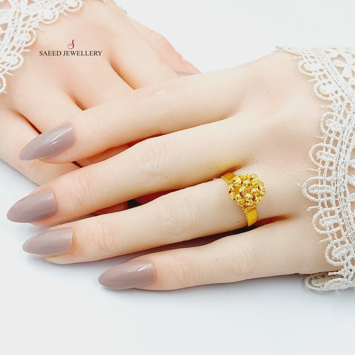 Balls Ring  Made Of 21K Yellow Gold by Saeed Jewelry-30136