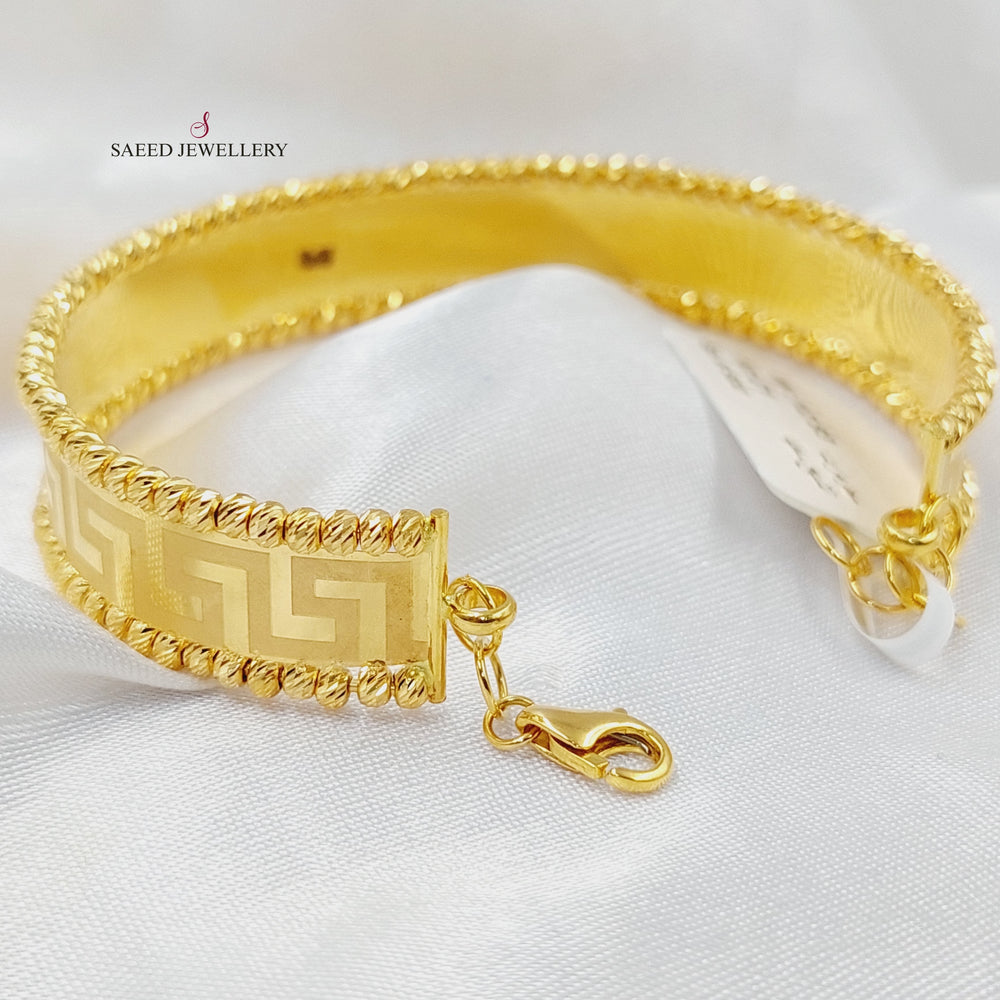 Balls Virna Bangle Bracelet  Made Of 21K Yellow Gold by Saeed Jewelry-29779