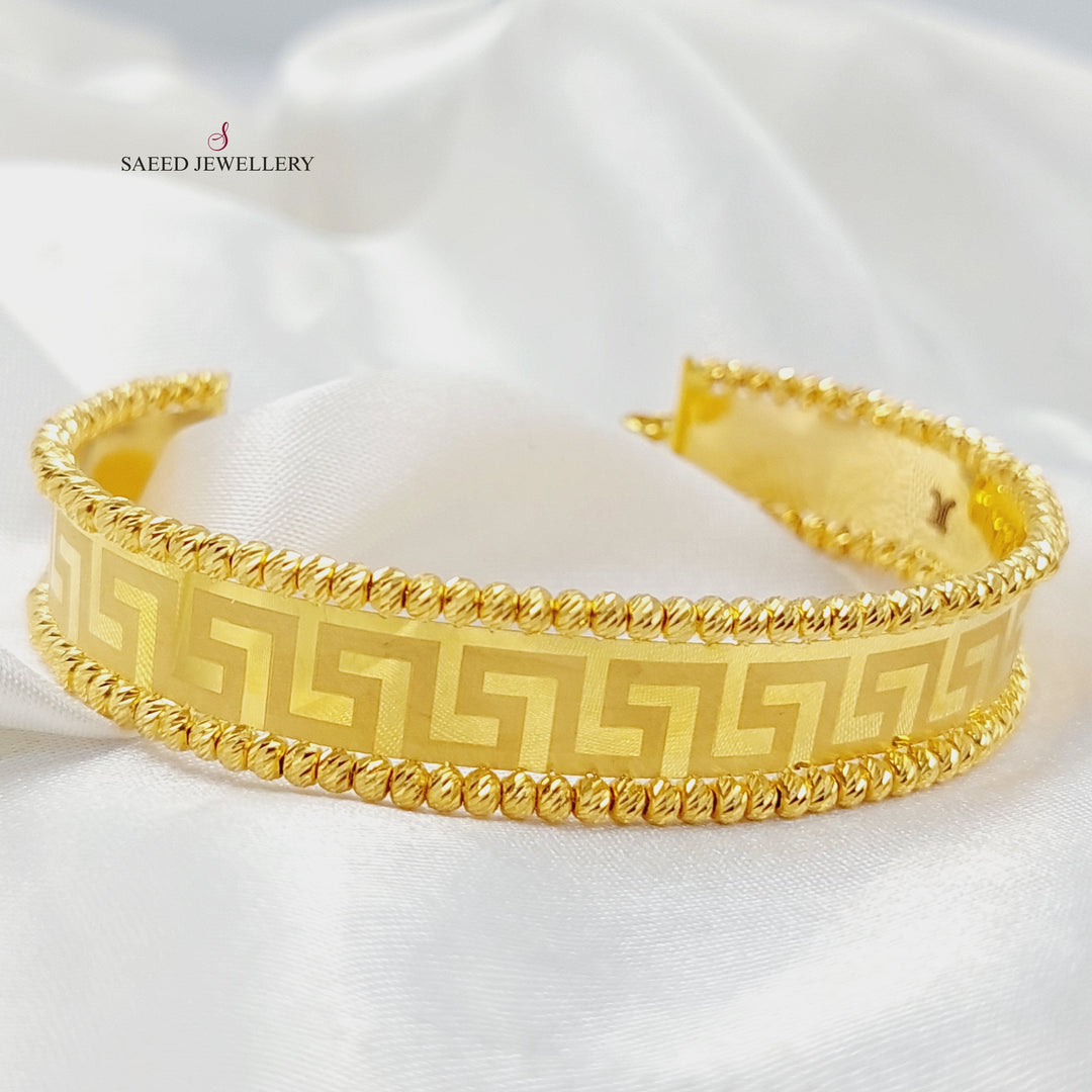 Balls Virna Bangle Bracelet  Made Of 21K Yellow Gold by Saeed Jewelry-29779