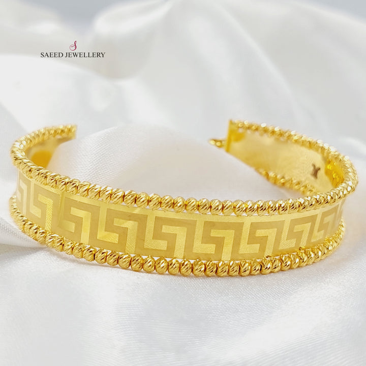 Balls Virna Bangle Bracelet  Made Of 21K Yellow Gold by Saeed Jewelry-29779