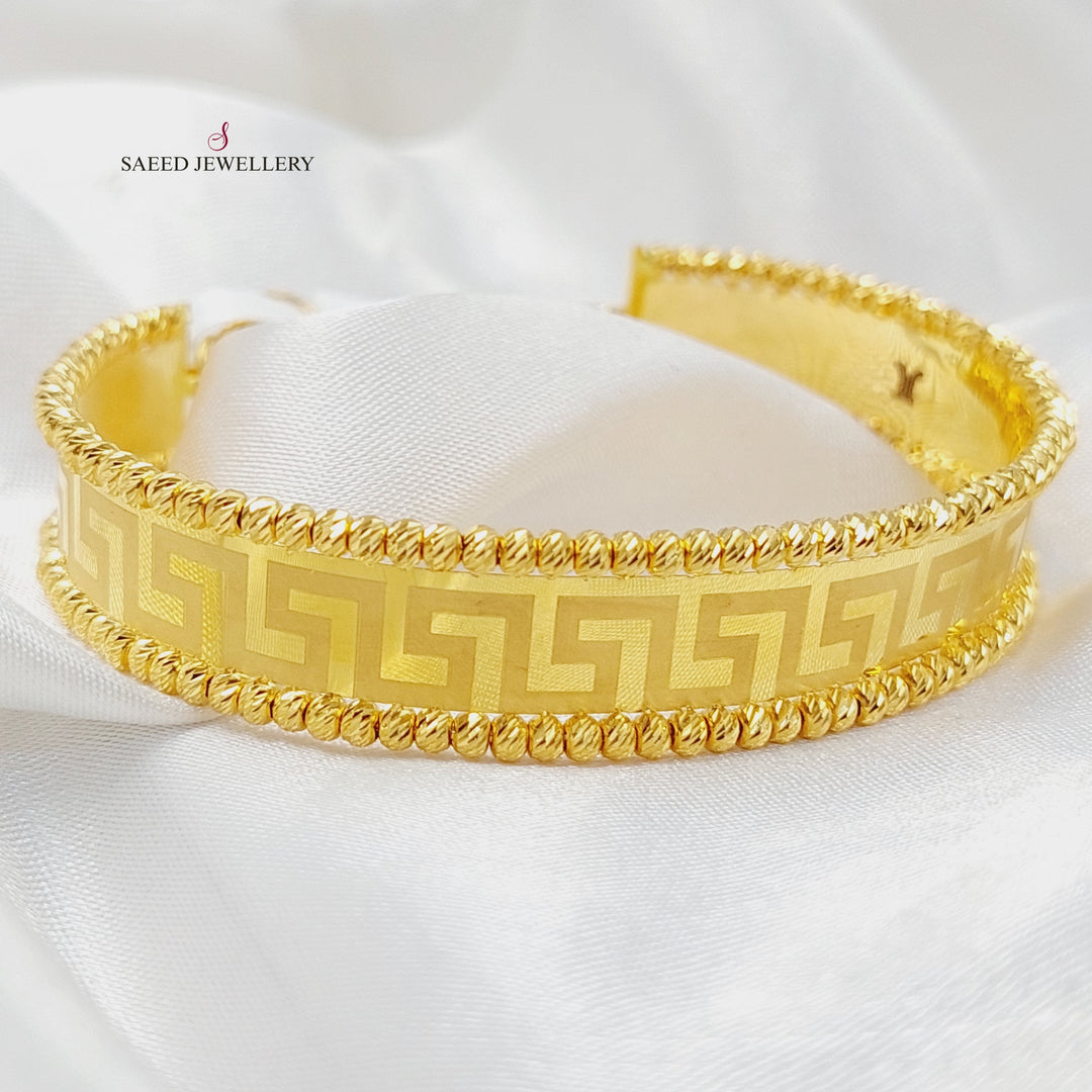 Balls Virna Bangle Bracelet  Made Of 21K Yellow Gold by Saeed Jewelry-29779