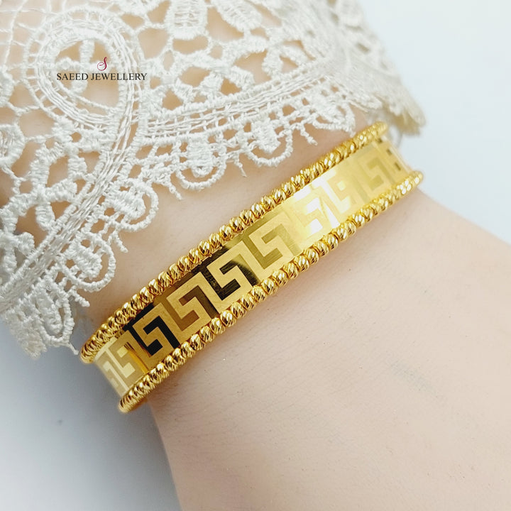 Balls Virna Bangle Bracelet  Made Of 21K Yellow Gold by Saeed Jewelry-29779