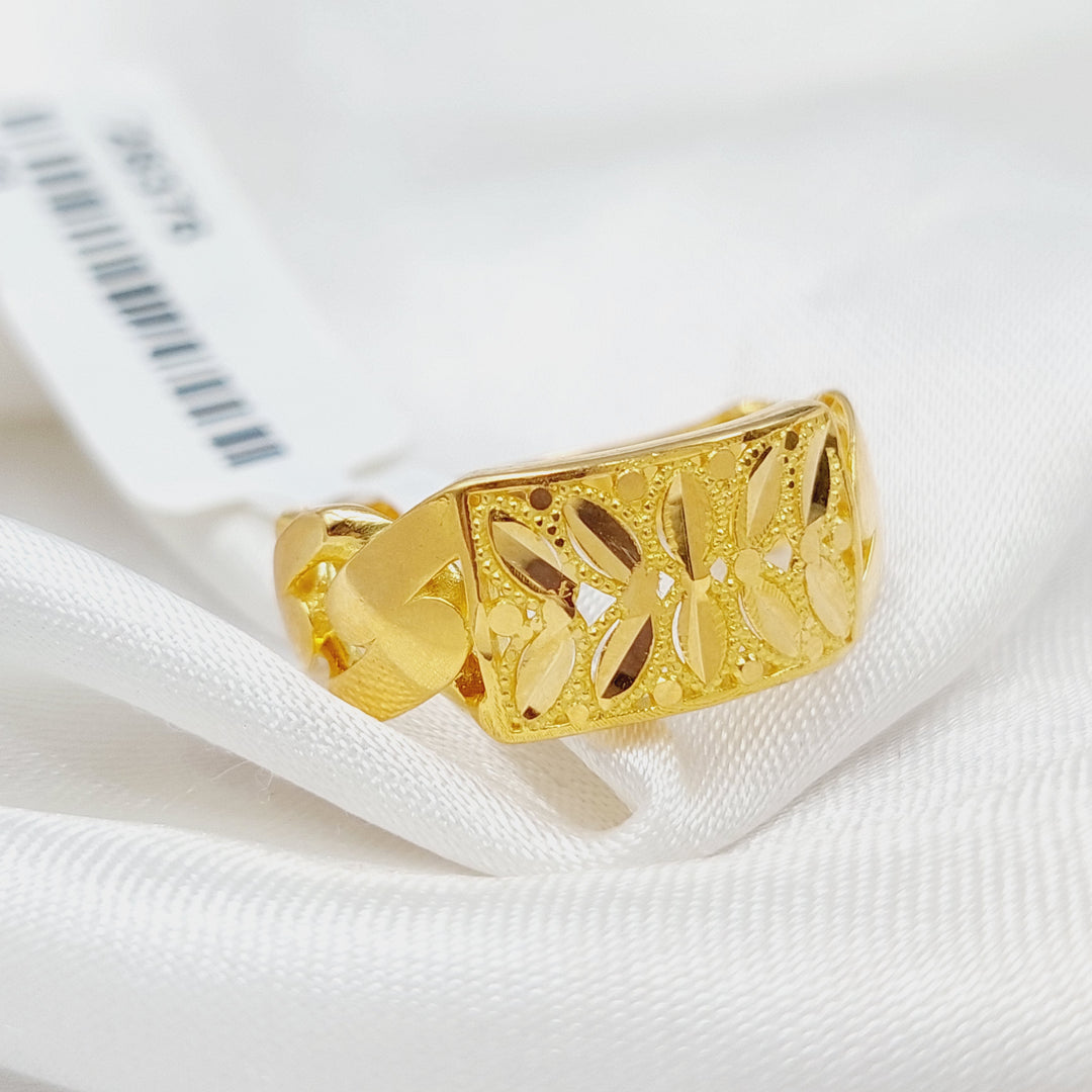 Bar Ring Made Of 21K Yellow Gold by Saeed Jewelry-28376
