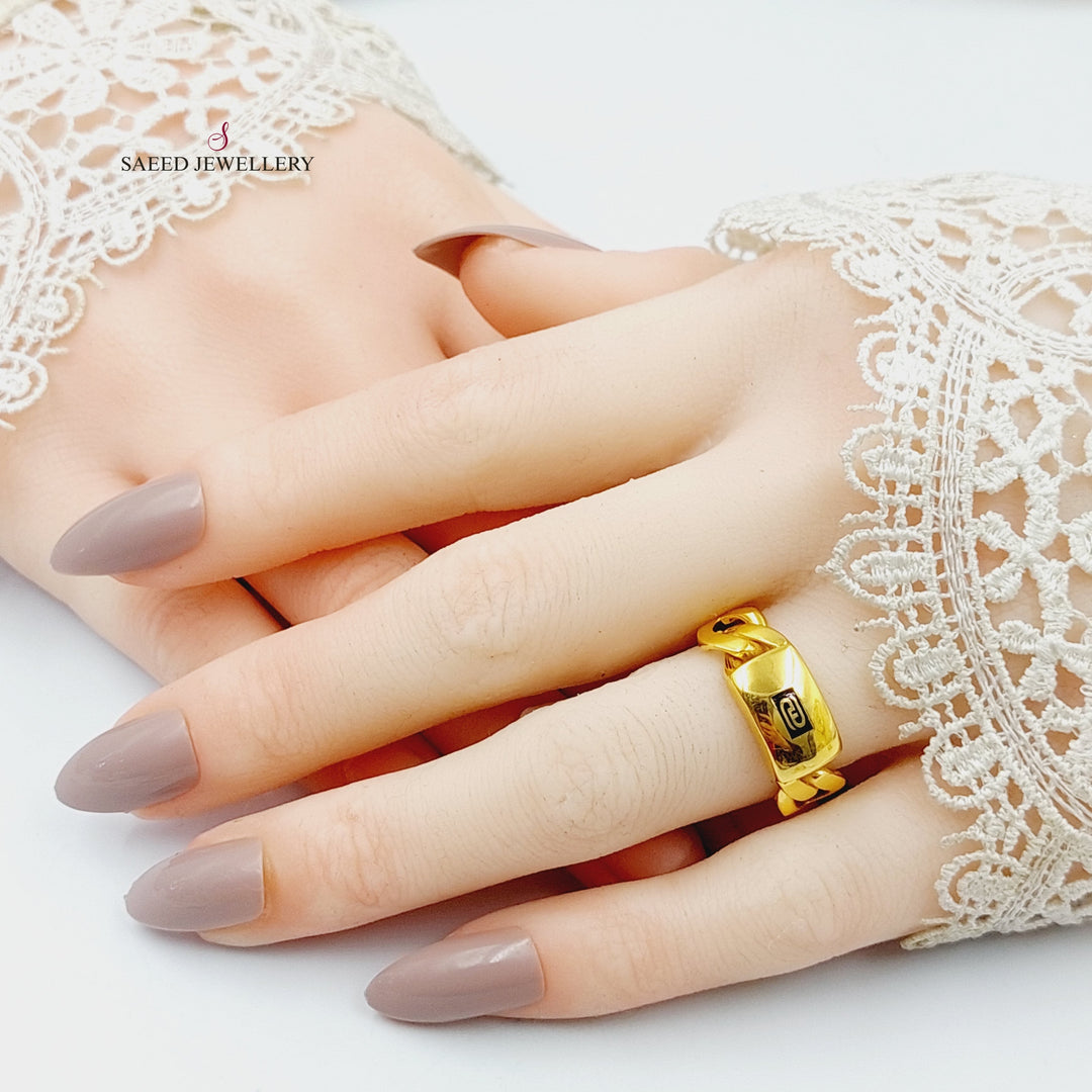 Bar Ring  Made Of 21K Yellow Gold by Saeed Jewelry-29785