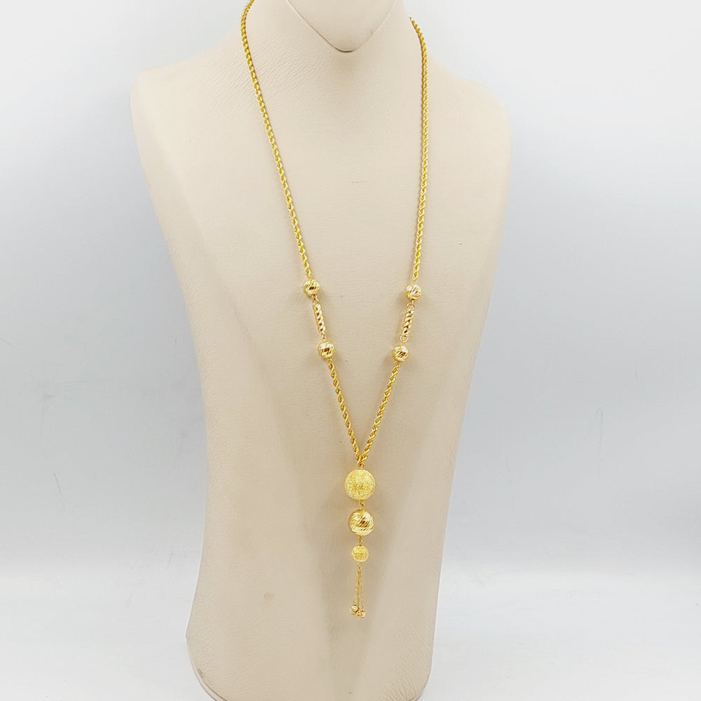 Bead Balls Necklace Made Of 21K Yellow Gold by Saeed Jewelry-28893