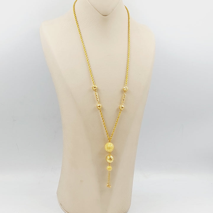 Bead Balls Necklace Made Of 21K Yellow Gold by Saeed Jewelry-28893