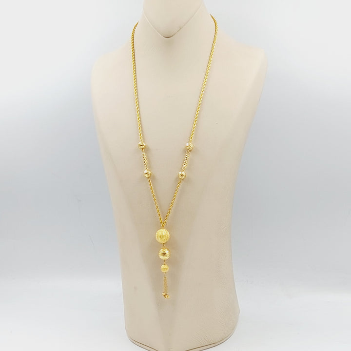 Bead Balls Necklace Made Of 21K Yellow Gold by Saeed Jewelry-28893