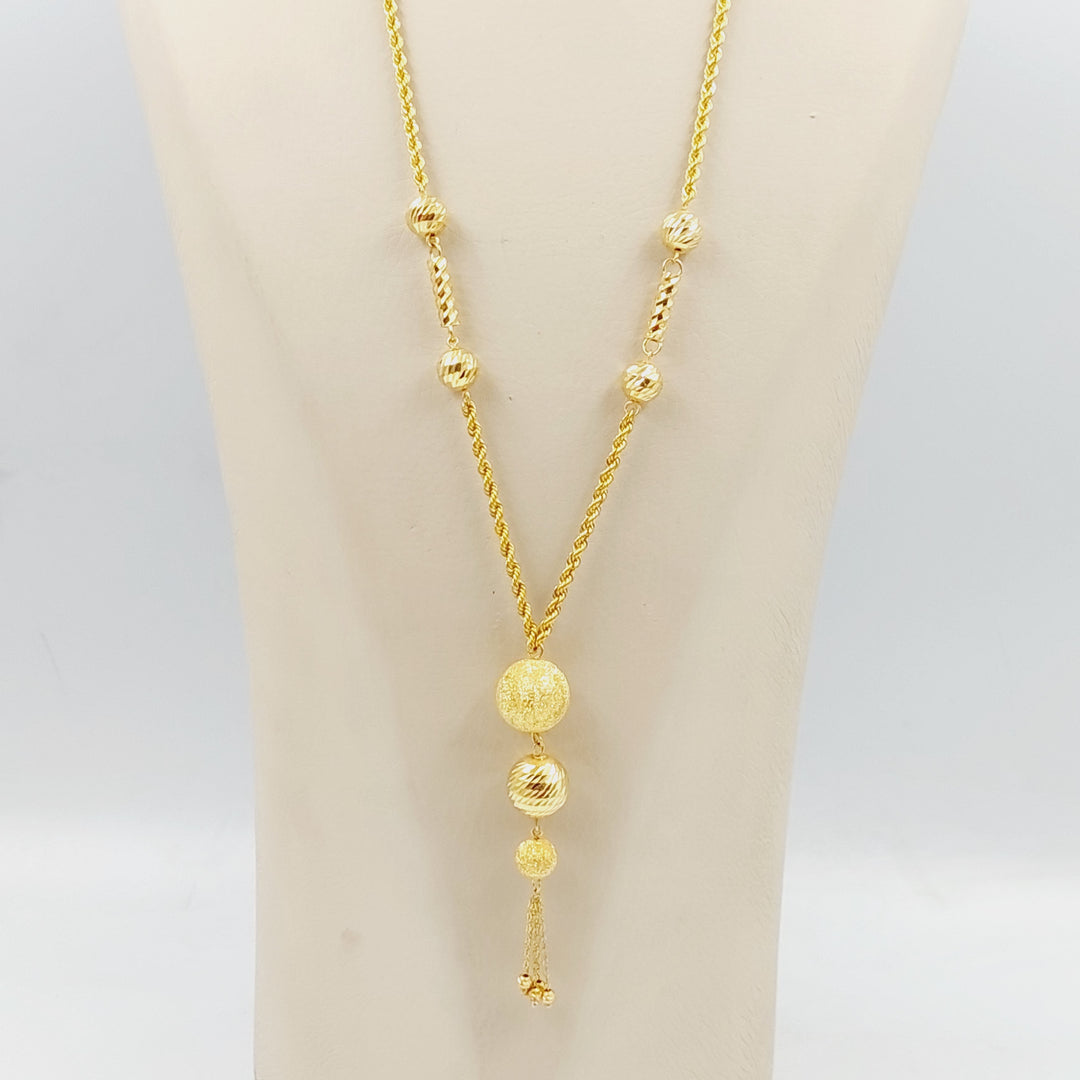 Bead Balls Necklace Made Of 21K Yellow Gold by Saeed Jewelry-28893