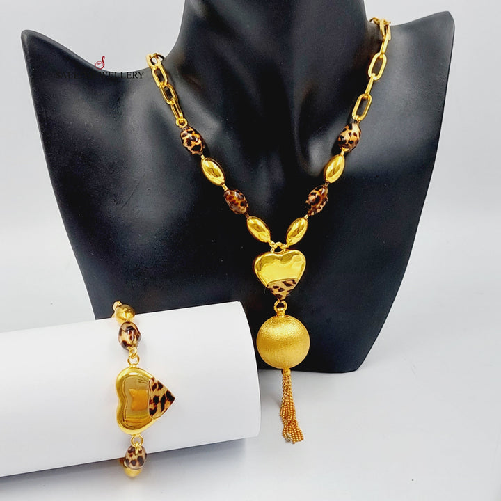Bead Set Made Of 21K Yellow Gold by Saeed Jewelry-27680