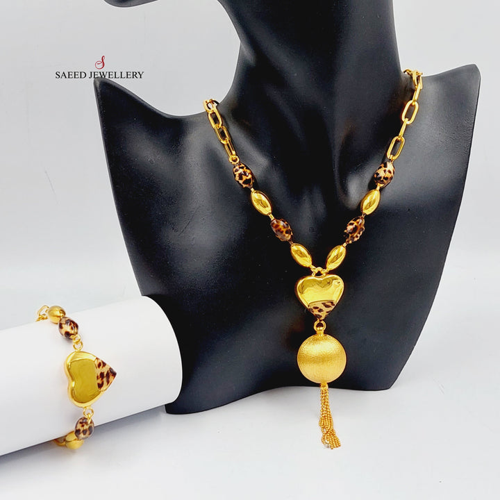 Bead Set Made Of 21K Yellow Gold by Saeed Jewelry-27680