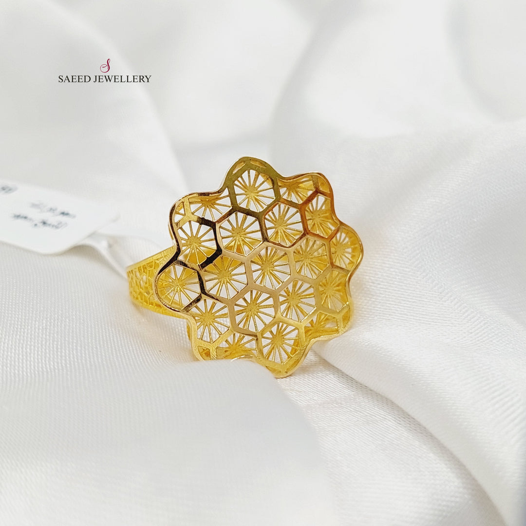 Beehive Ring  Made Of 21K Yellow Gold by Saeed Jewelry-29945