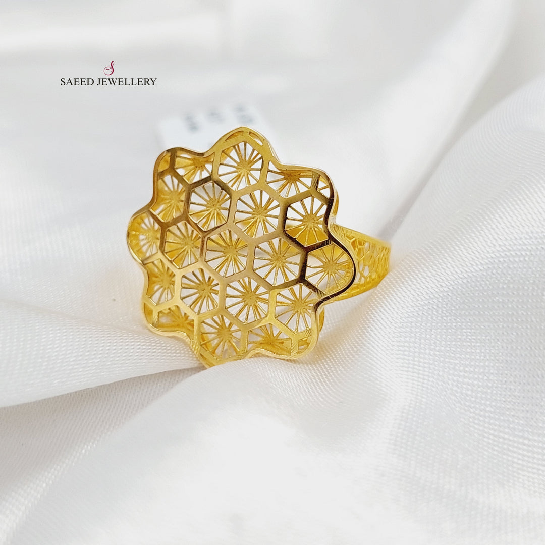 Beehive Ring  Made Of 21K Yellow Gold by Saeed Jewelry-29945