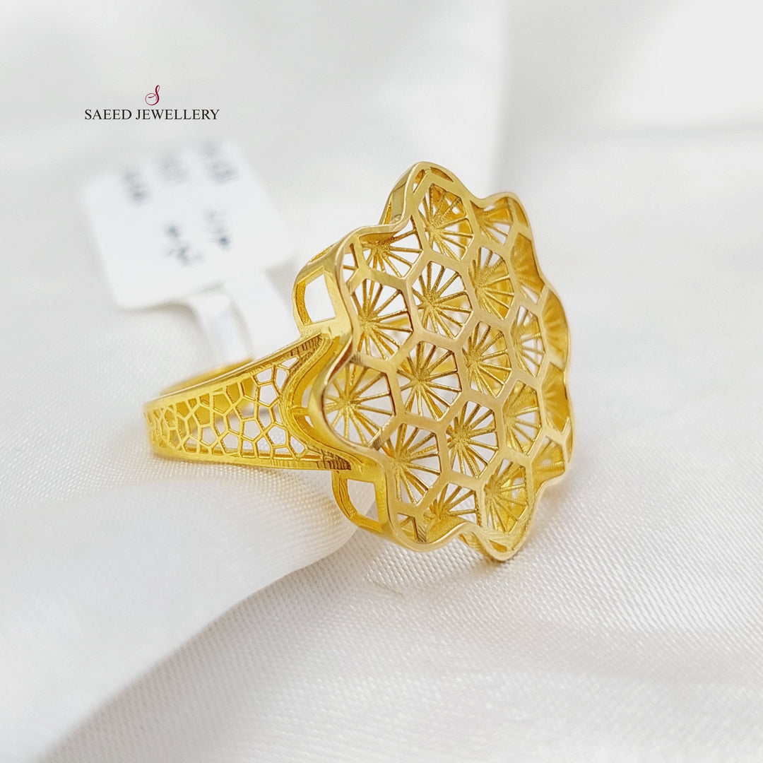 Beehive Ring  Made Of 21K Yellow Gold by Saeed Jewelry-29945