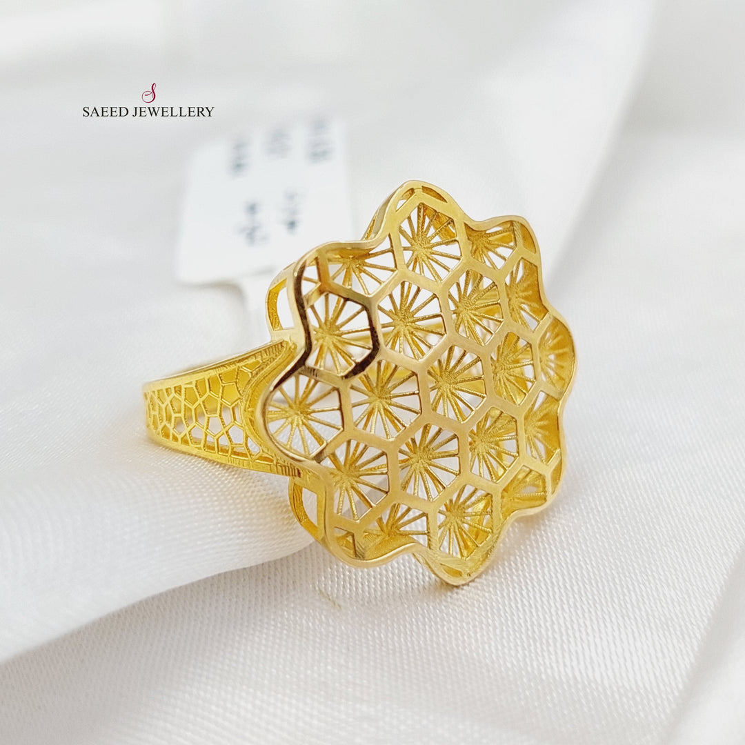 Beehive Ring  Made Of 21K Yellow Gold by Saeed Jewelry-29945
