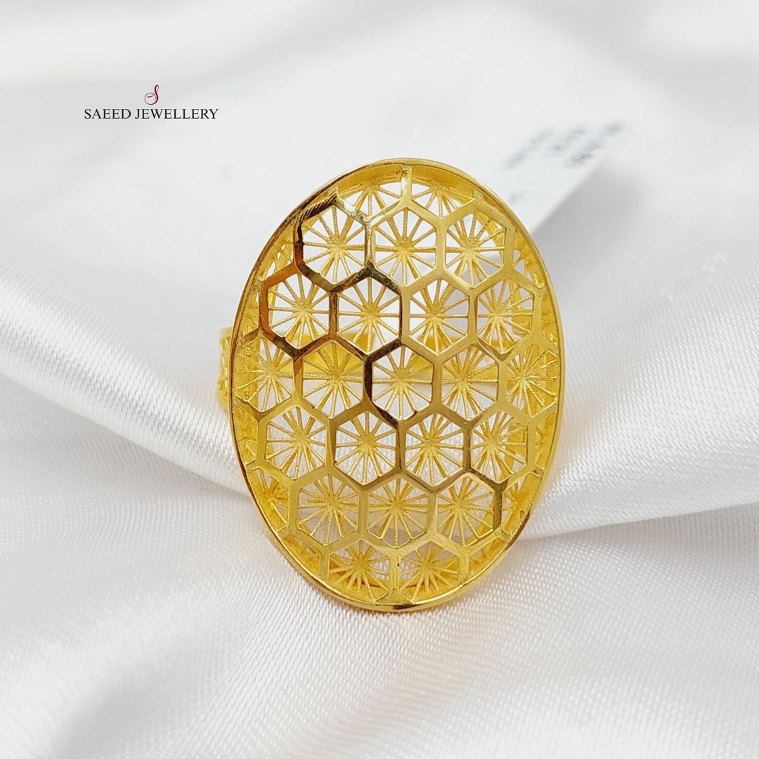 Beehive Ring  Made Of 21K Yellow Gold by Saeed Jewelry-29946