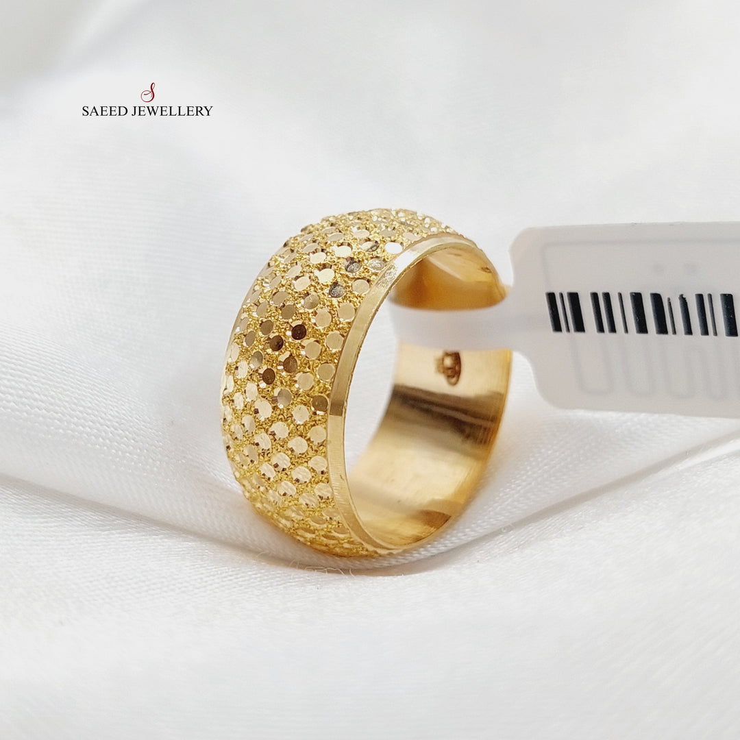 Beehive Wedding Ring Made Of 21K Yellow Gold by Saeed Jewelry-27990