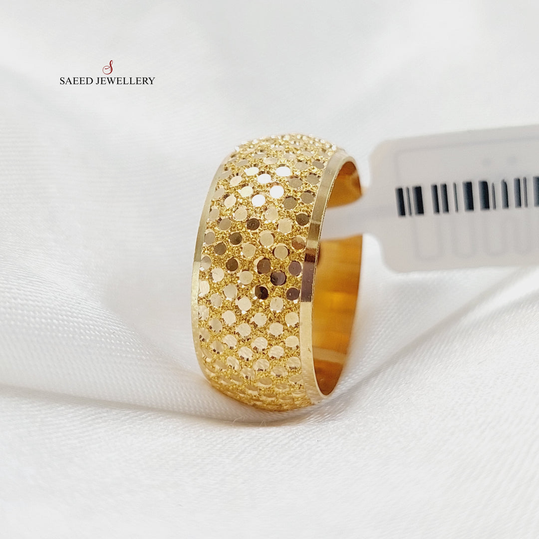 Beehive Wedding Ring Made Of 21K Yellow Gold by Saeed Jewelry-27990