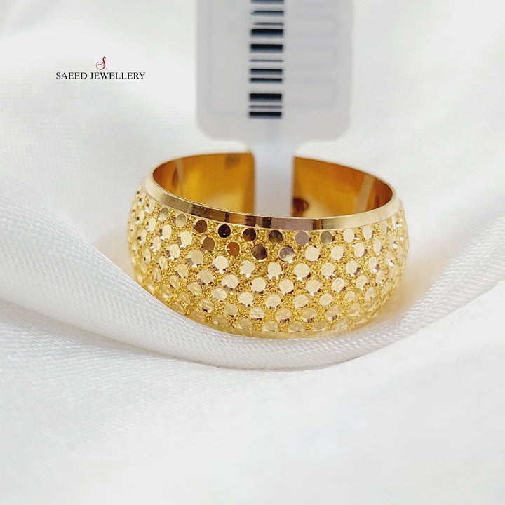 Beehive Wedding Ring Made Of 21K Yellow Gold by Saeed Jewelry-27990