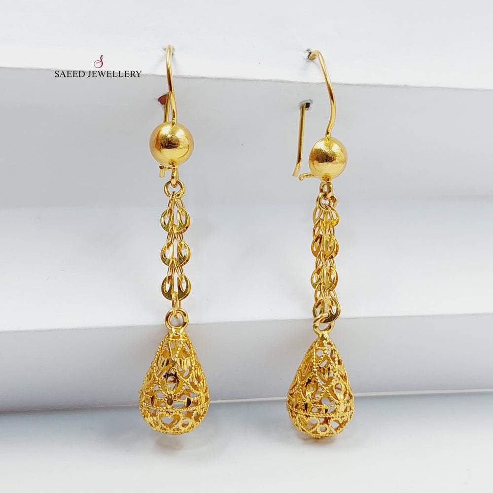 Bell Earrings  Made Of 21K Yellow Gold by Saeed Jewelry-30385