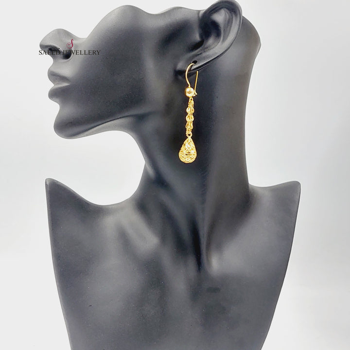 Bell Earrings  Made Of 21K Yellow Gold by Saeed Jewelry-30385