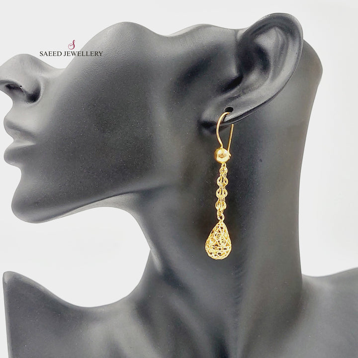 Bell Earrings  Made Of 21K Yellow Gold by Saeed Jewelry-30385