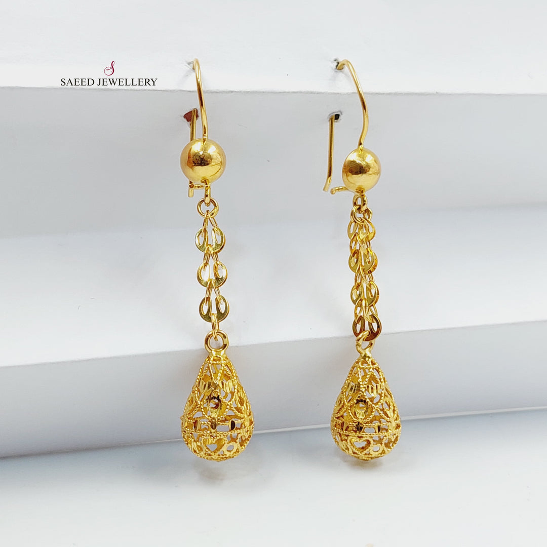 Bell Earrings  Made Of 21K Yellow Gold by Saeed Jewelry-30385