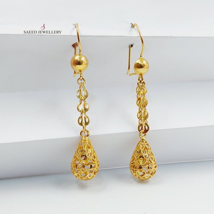 Bell Earrings  Made Of 21K Yellow Gold by Saeed Jewelry-30385