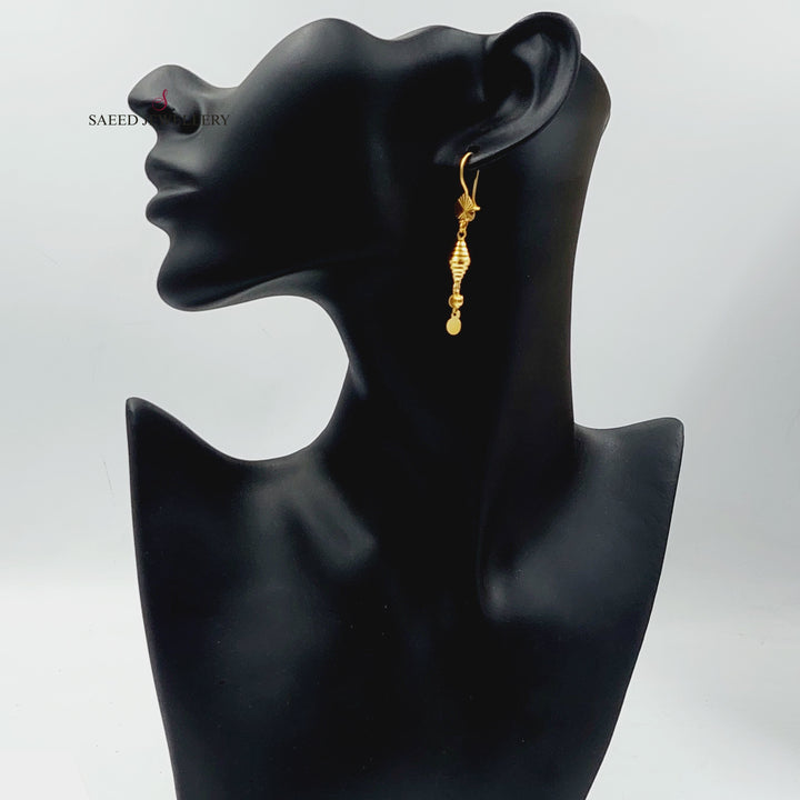 Bell Earrings  Made Of 21K Yellow Gold by Saeed Jewelry-30388