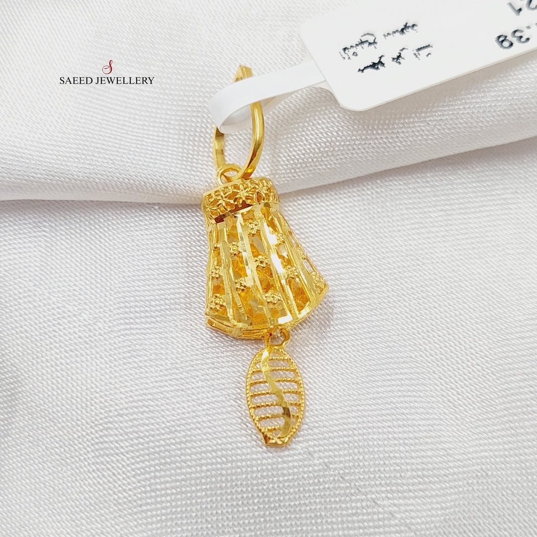 Bell Pendant Made Of 21K Yellow Gold by Saeed Jewelry-28161
