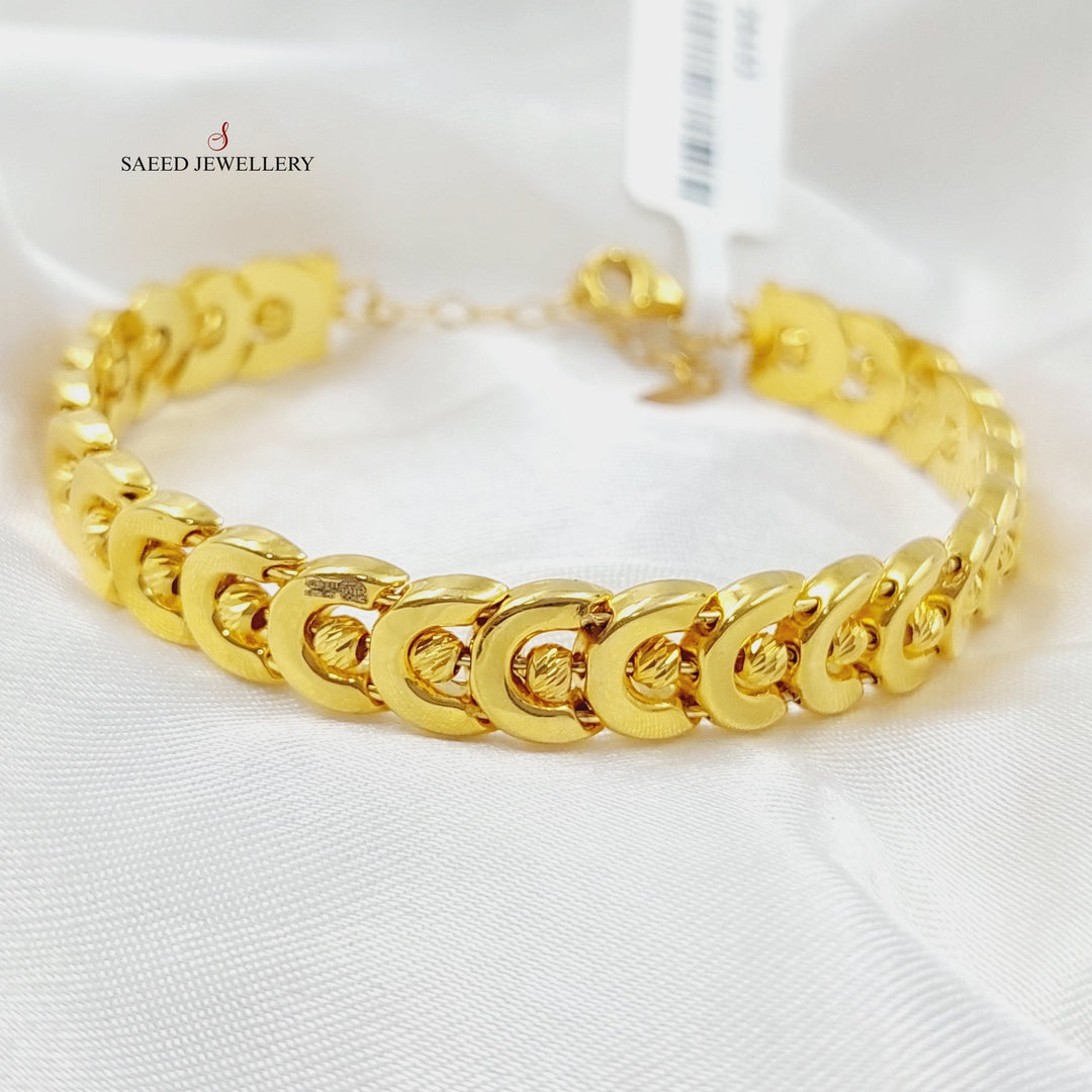 Belt Bracelet Made Of 21K Yellow Gold by Saeed Jewelry-28453