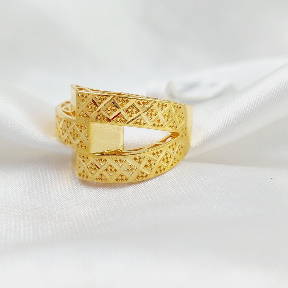 Belt Ring  Made Of 21K Yellow Gold by Saeed Jewelry-28881