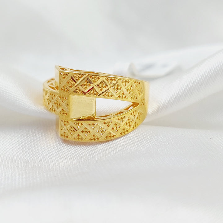 Belt Ring  Made Of 21K Yellow Gold by Saeed Jewelry-28881