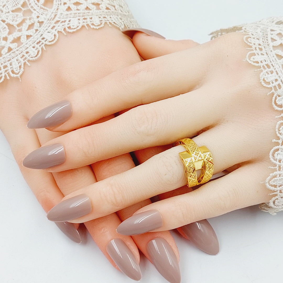 Belt Ring  Made Of 21K Yellow Gold by Saeed Jewelry-28881