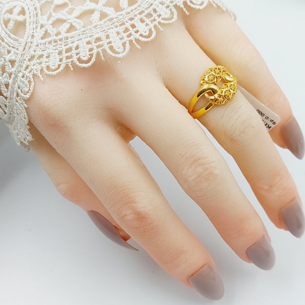 Belt Ring  Made Of 21K Yellow Gold by Saeed Jewelry-28947