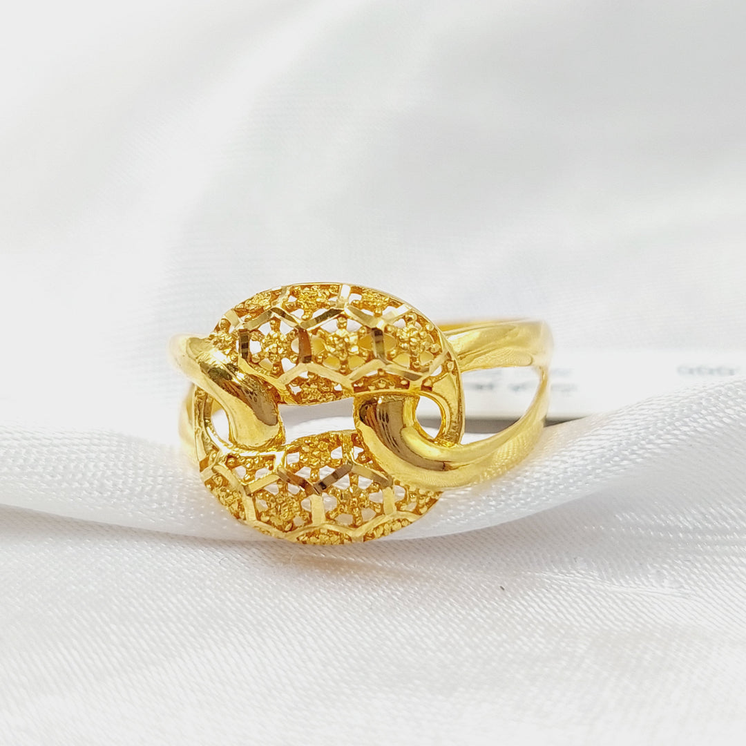 Belt Ring  Made Of 21K Yellow Gold by Saeed Jewelry-28947