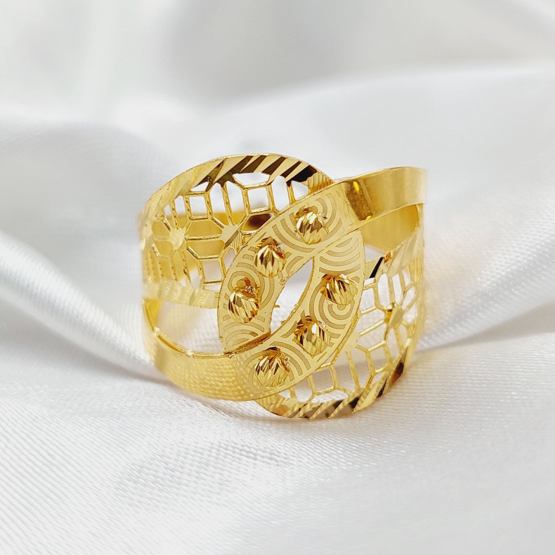 Belt Ring  Made Of 21K Yellow Gold by Saeed Jewelry-29020