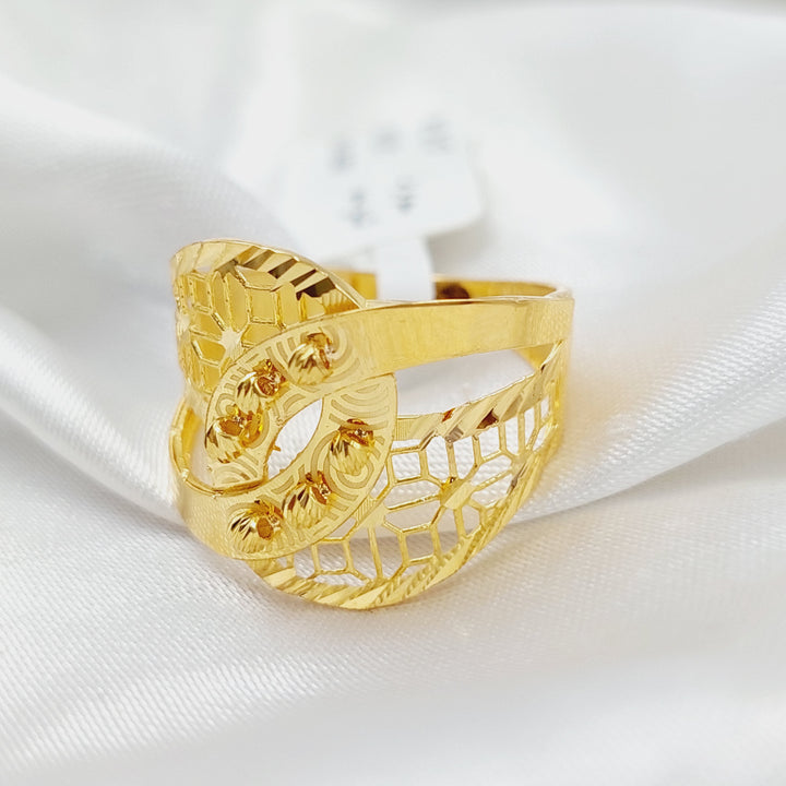 Belt Ring  Made Of 21K Yellow Gold by Saeed Jewelry-29020