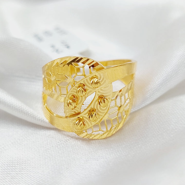 Belt Ring  Made Of 21K Yellow Gold by Saeed Jewelry-29020