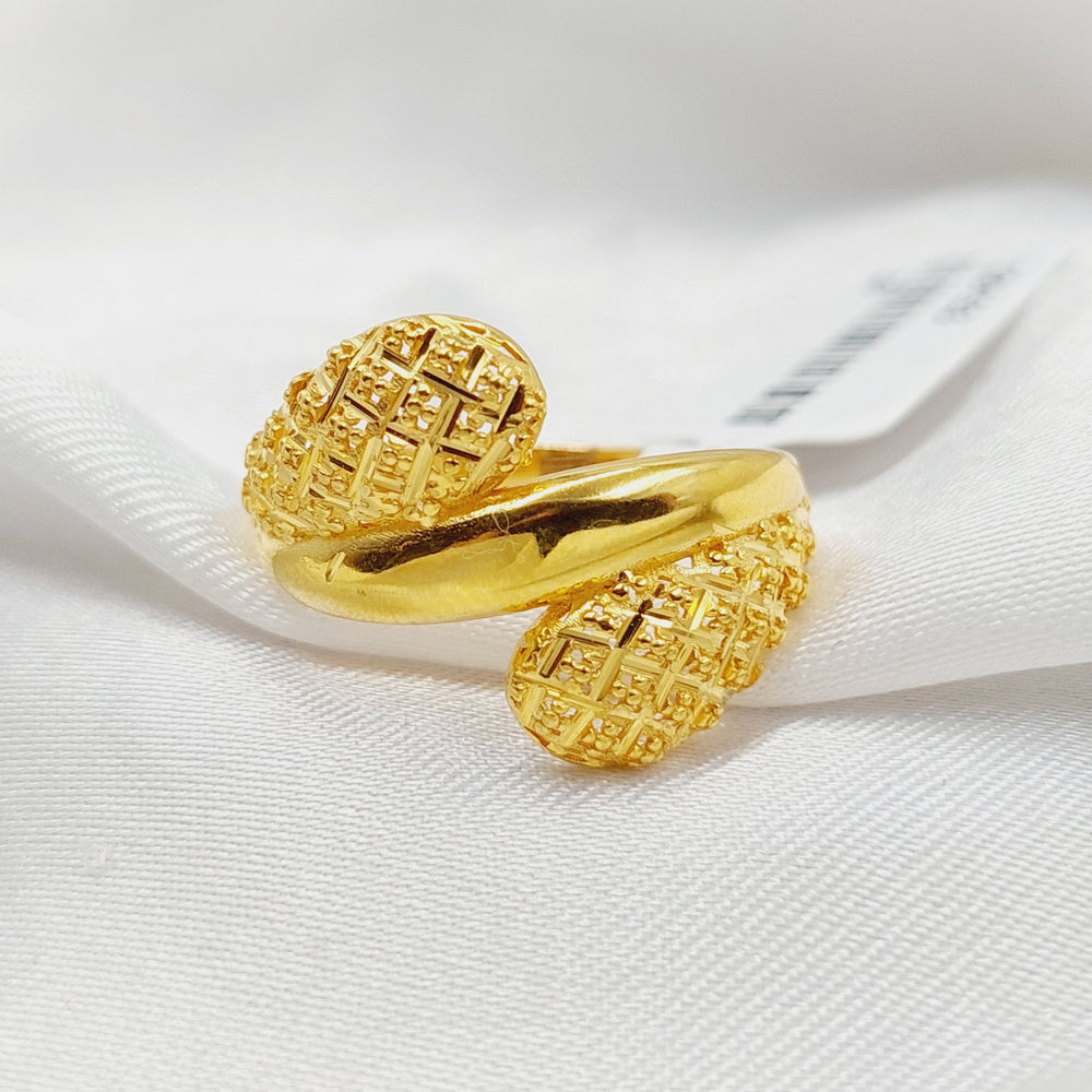 Belt Ring  Made Of 21K Yellow Gold by Saeed Jewelry-29153